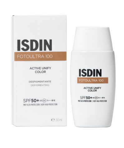ISDIN FOTOULTRA 100 ACTIVE UNIFY COLOR SPF 50+ tinted sunscreen 50 ml